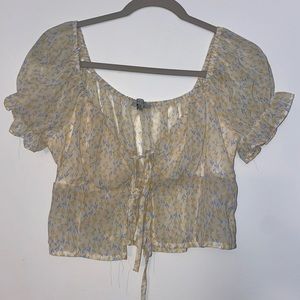 NWOT Sheer crop top